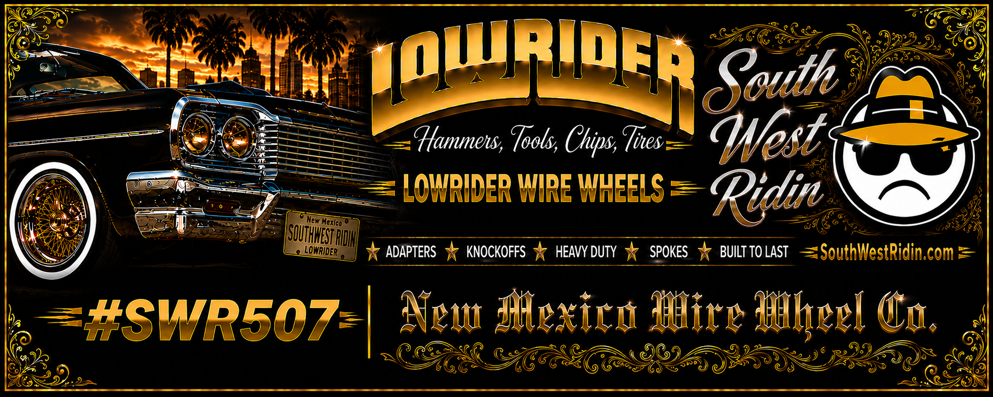 South West Ridin Lowrider Wire Wheels header
