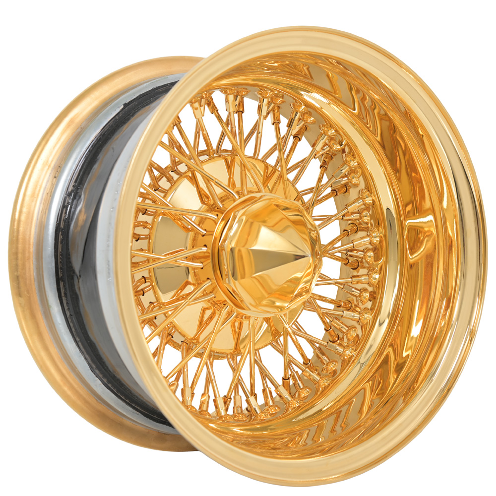 SWR American Gold Plating cross lace wire-wheel finish reference