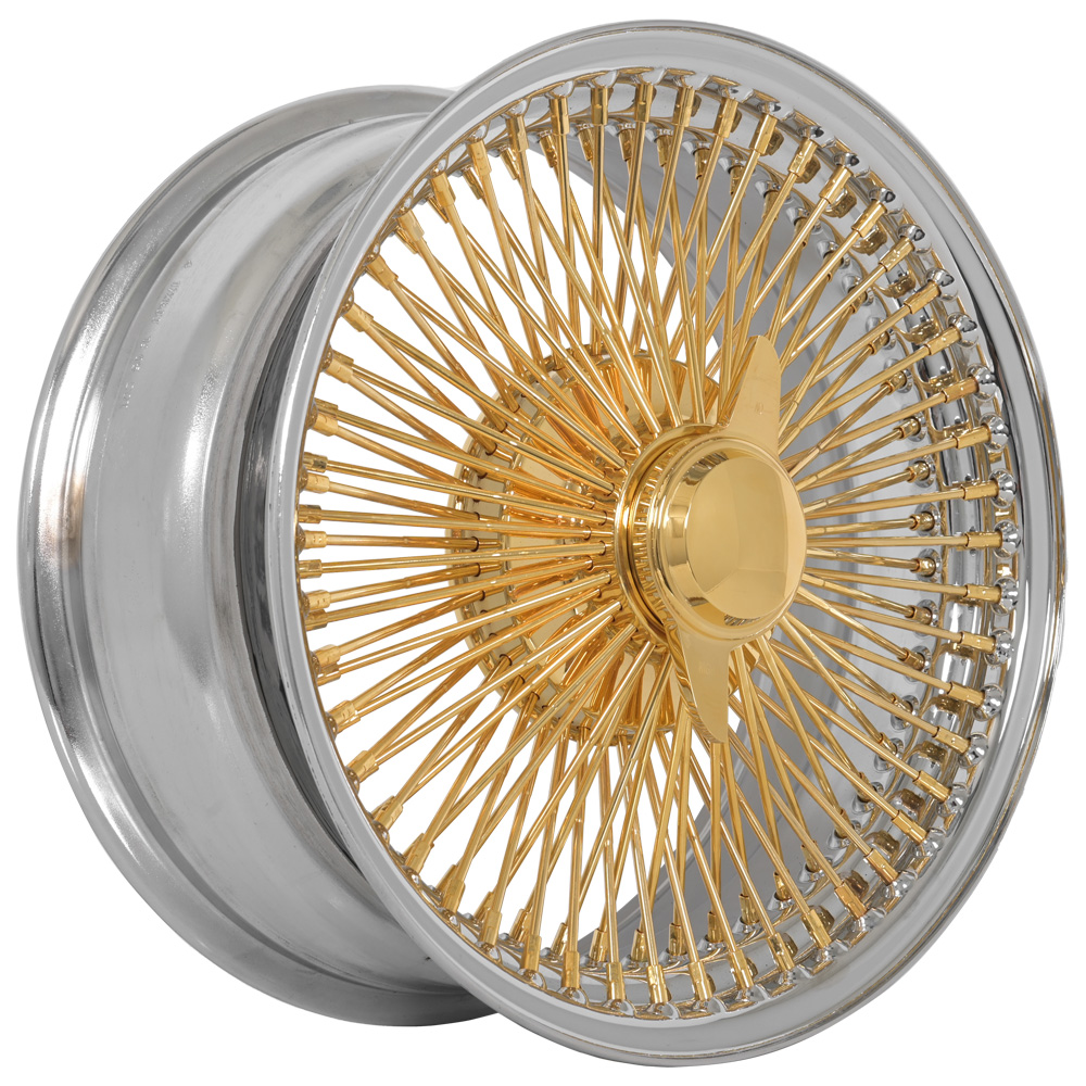 SWR American Gold Plating Face and Knock-Off with Chrome Lip straight lace wire-wheel finish reference