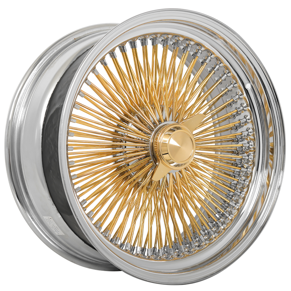 SWR American Gold Plating Center Chrome Lip straight lace wire-wheel finish reference