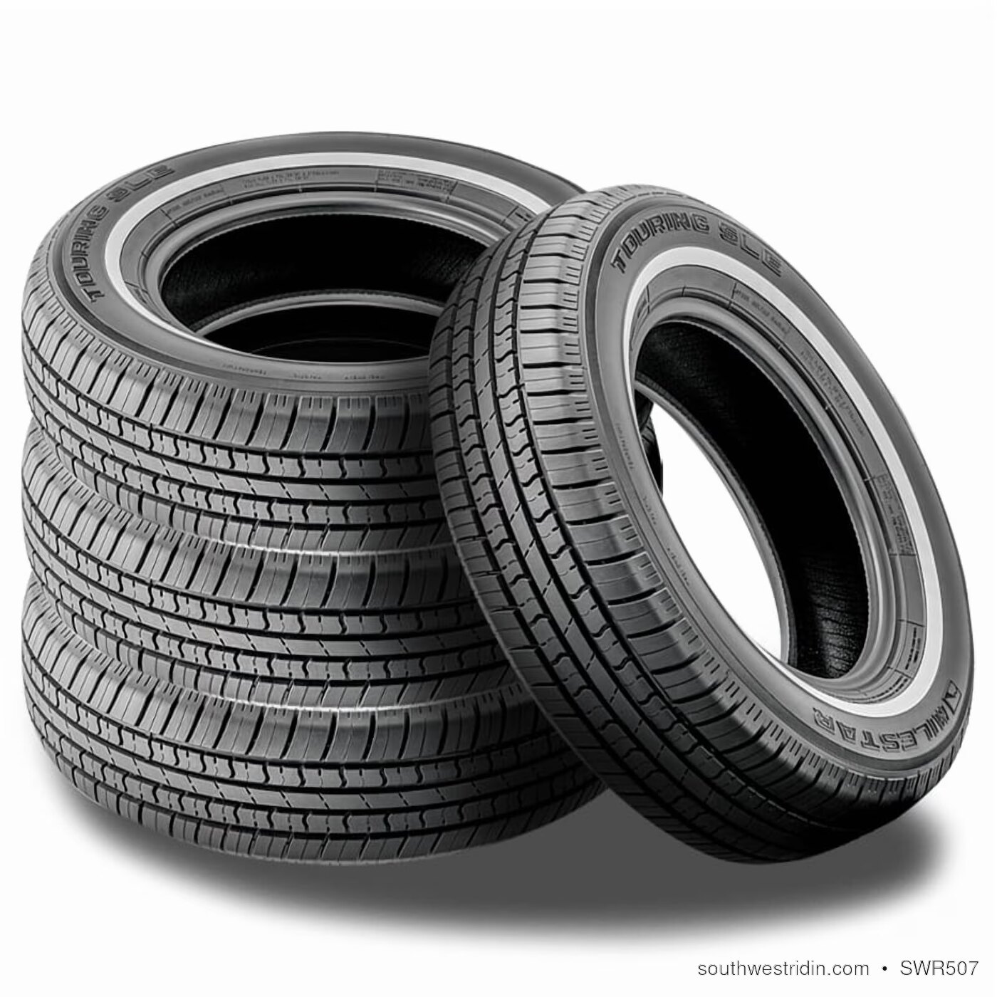 Classic 13-inch white wall tires